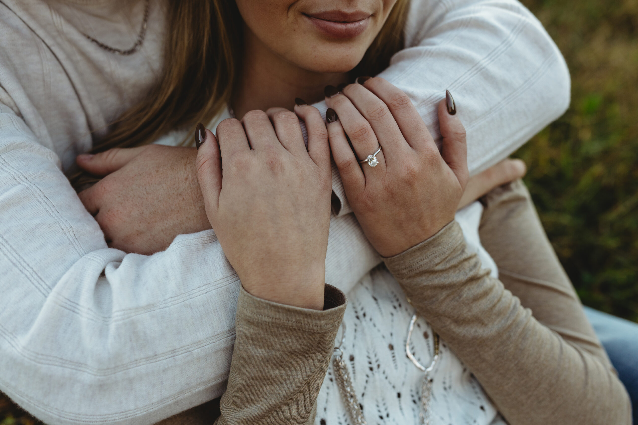 Country engagement session in Trafalgar Indiana on family property